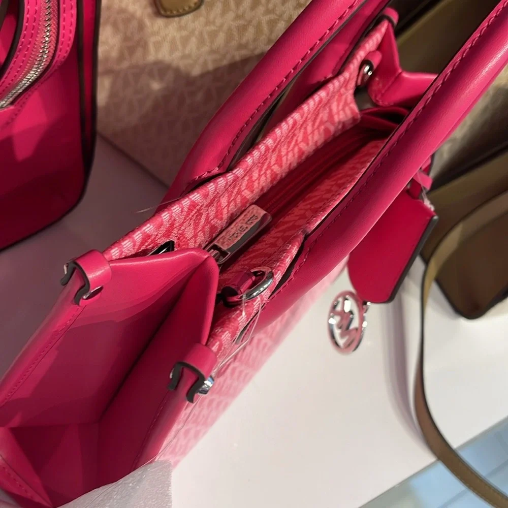 Michael Kors Mirella Small Ombré Signature Logo Crossbody Satchel Tote Shoulder - Picture 7 of 15